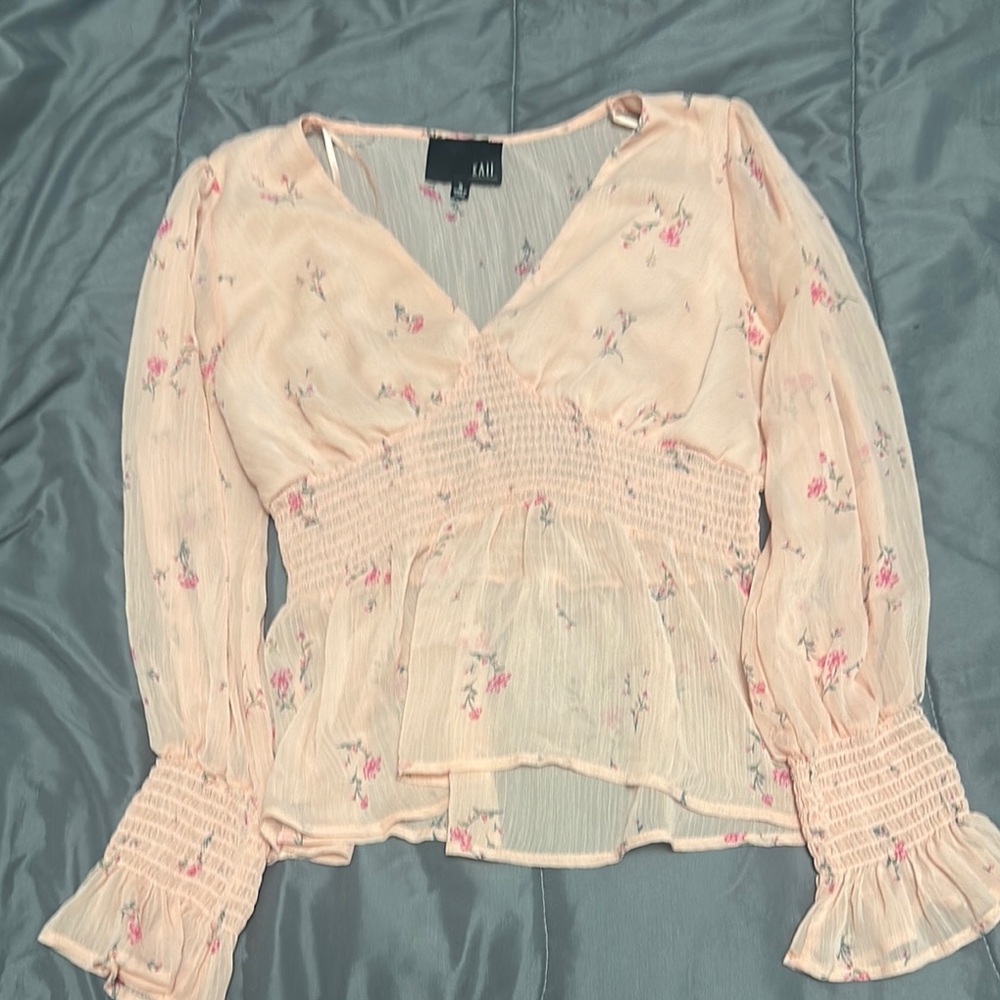 Kaii Blush Floral Blouse